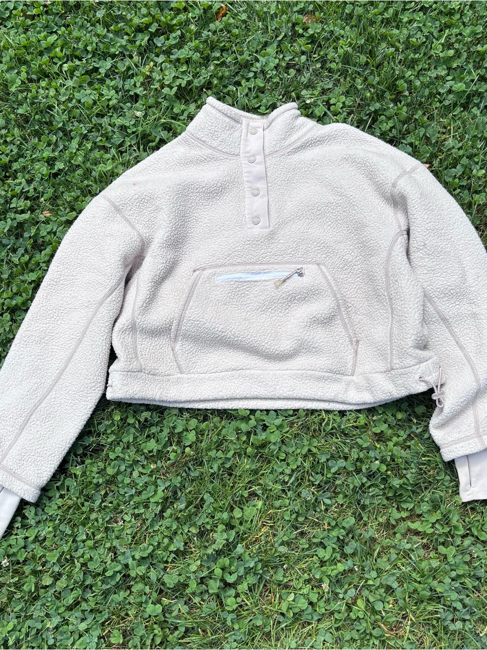 Gymshark Cozy Cream Sherpa Pullover Sweater